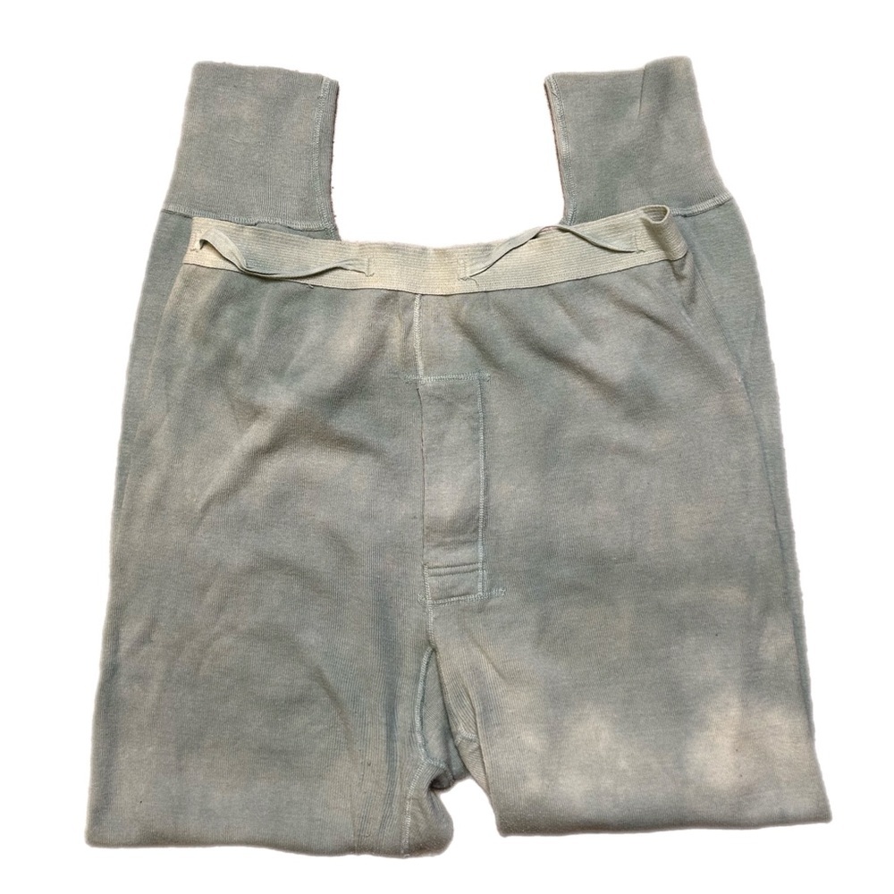 Vintage Mens Wool And Cotton Long John Bottoms - Picture 4 of 7